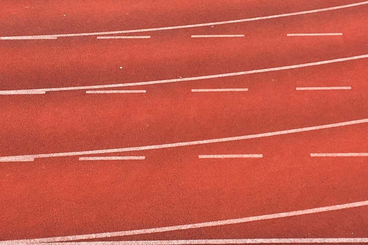 sport photo of red white race track red